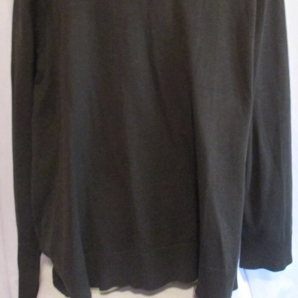 Josephine Chaus Womens Cardigan Sweater Button Up Moss Green Size 2  Large - Picture 3 of 6
